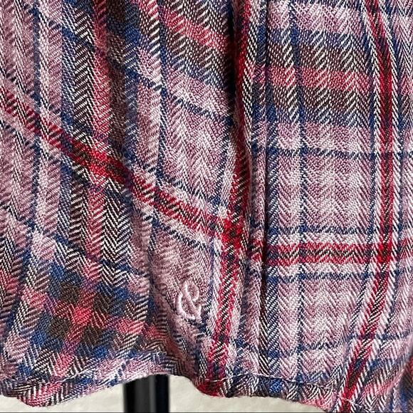 Treasure & Bond Flannel Plaid Boyfriend Style Button Down Women's Size Small - Picture 5 of 9